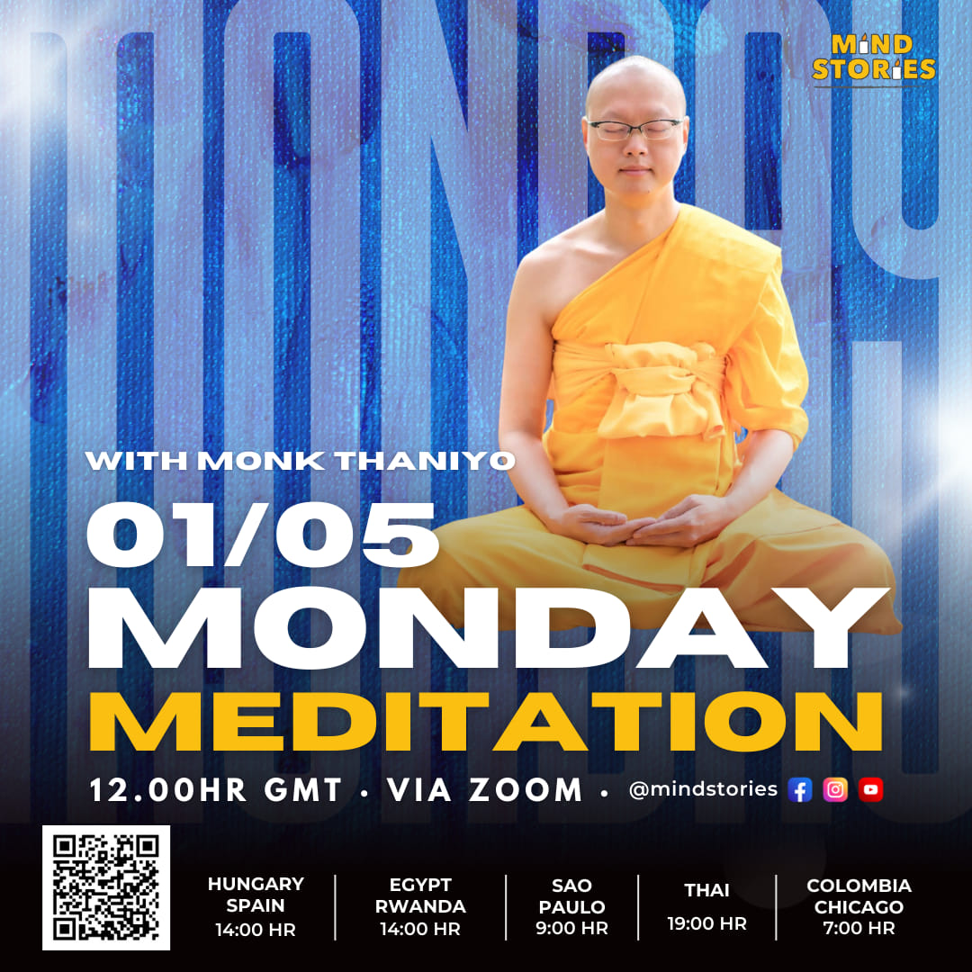 image from Monday meditation session with Monk Thaniyo