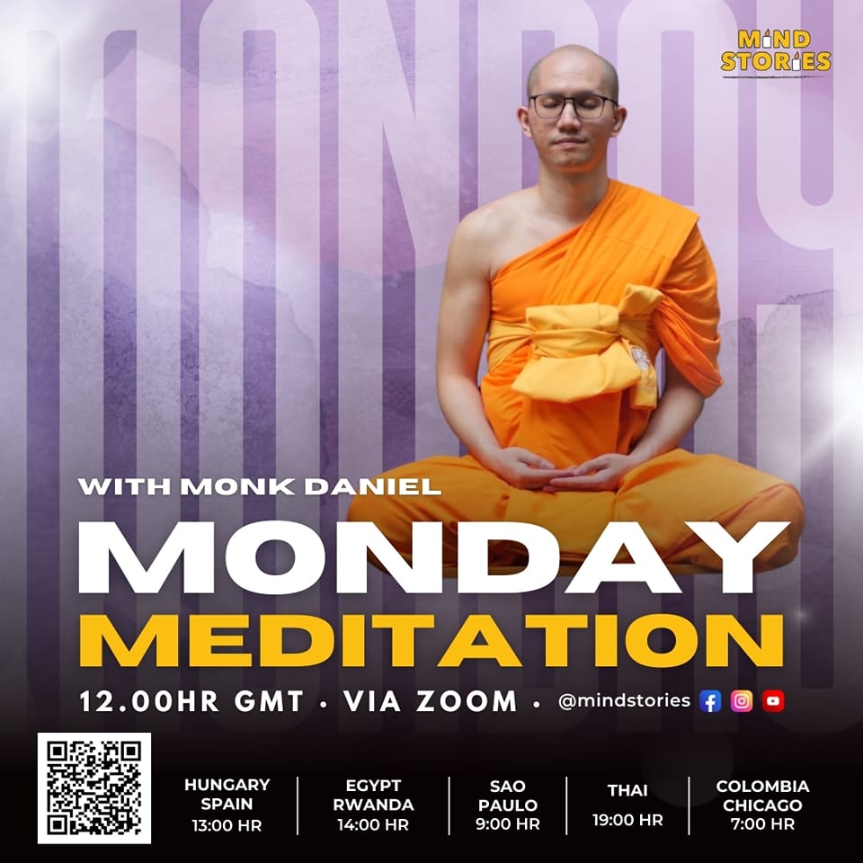 image from  Monday meditation session with Monk Daniel