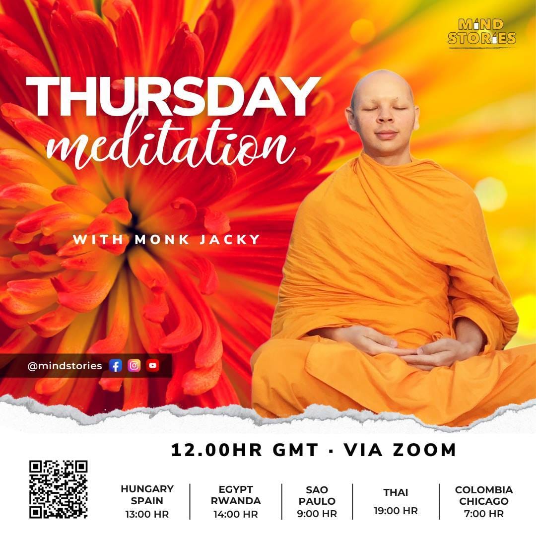 image from Monday meditation session with Monk Jacky