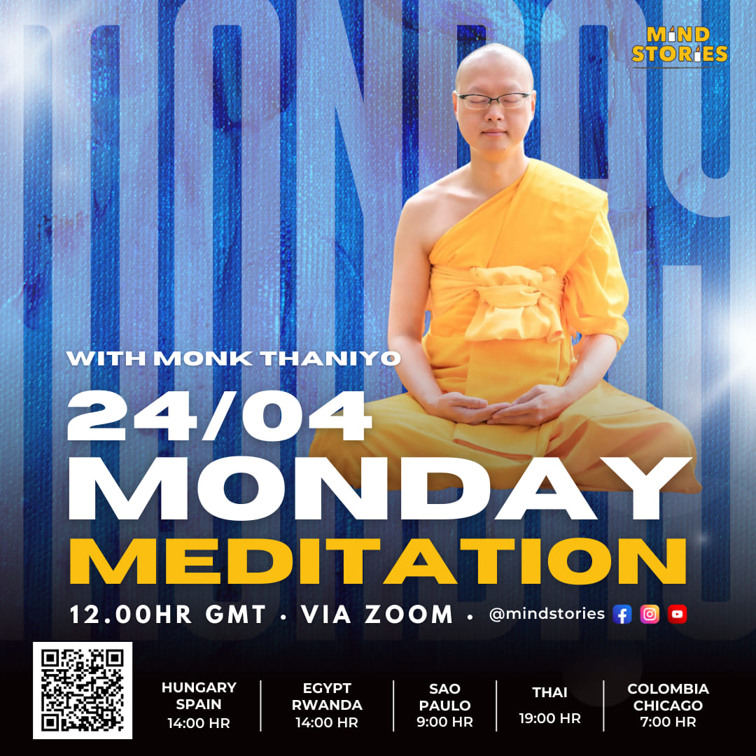 image from Monday meditation session with Monk Thaniyo