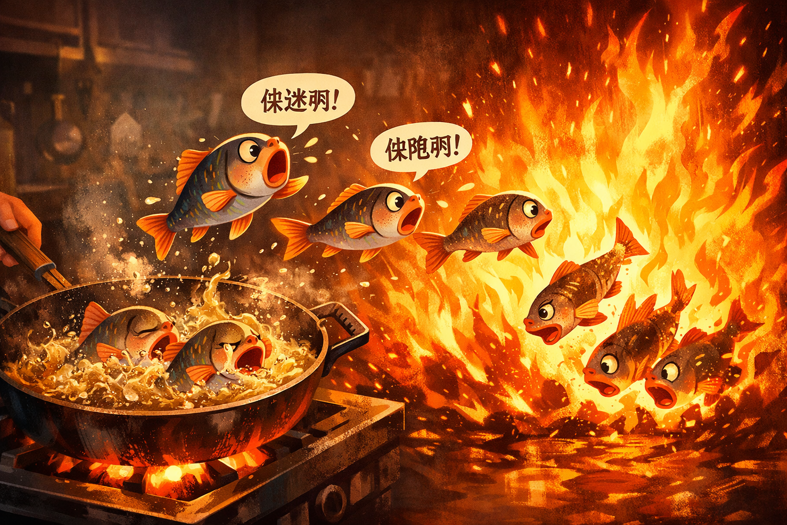 逃离油锅，却走向火焰