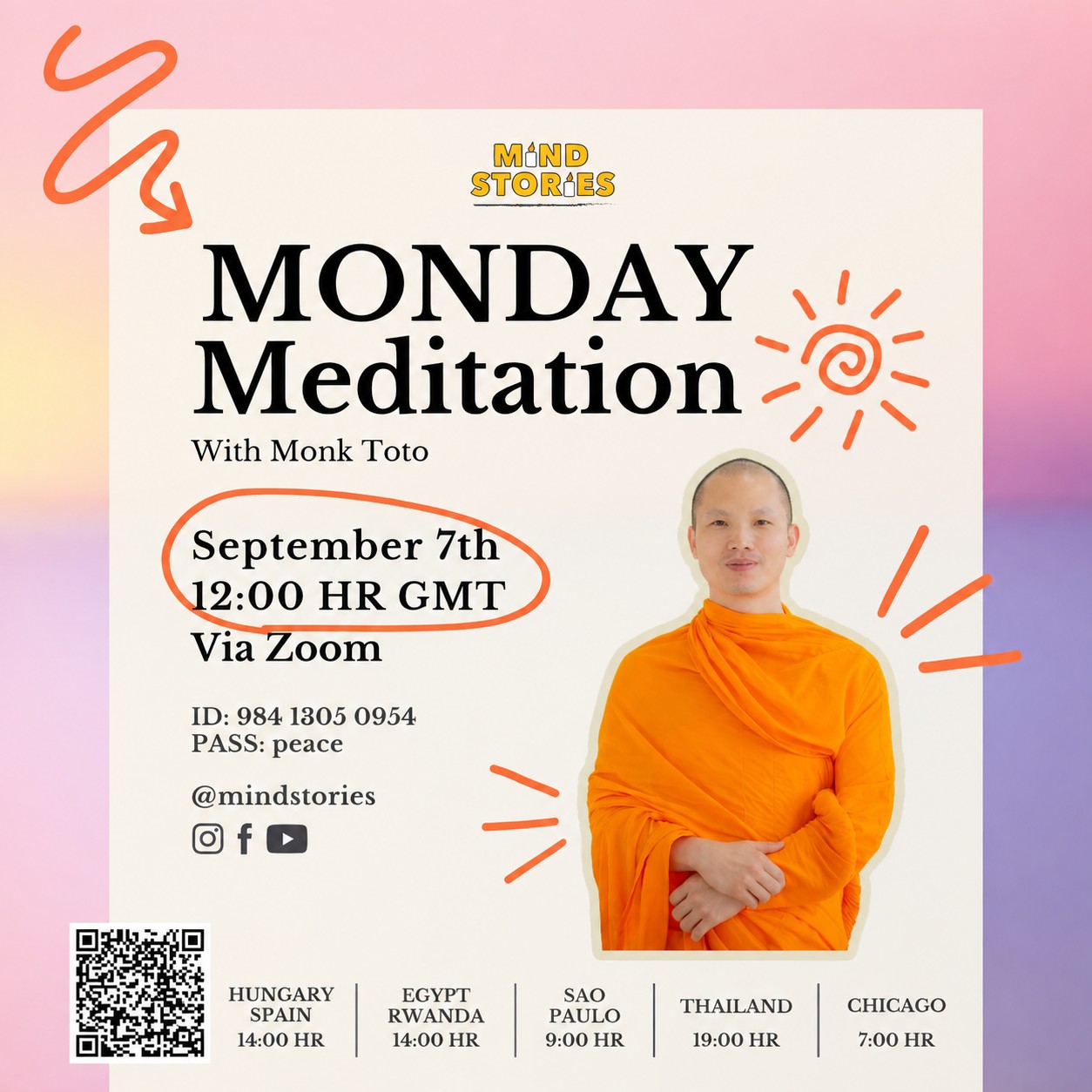 Monday Meditation with Monk Toto